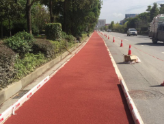 高聚物彩色防滑漆解決方案：湘西自治州城市綠道